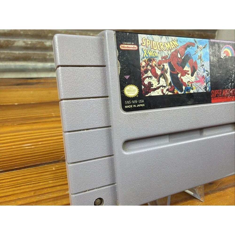 Spider-Man and The X-Men in Arcade's Revenge (SNES, 1992) - Tested Cart Only